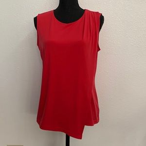 Draped Red Top